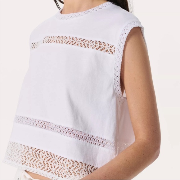 Rag & bone Rosie Muscle tank Top in white - Picture 2 of 9